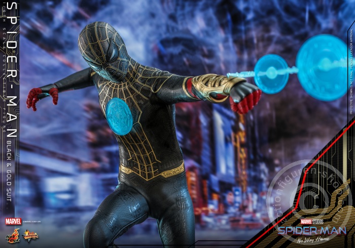 608451-15 Spider-Man: No Way Home - Spiderman (Black & Gold Suit) - MMS604