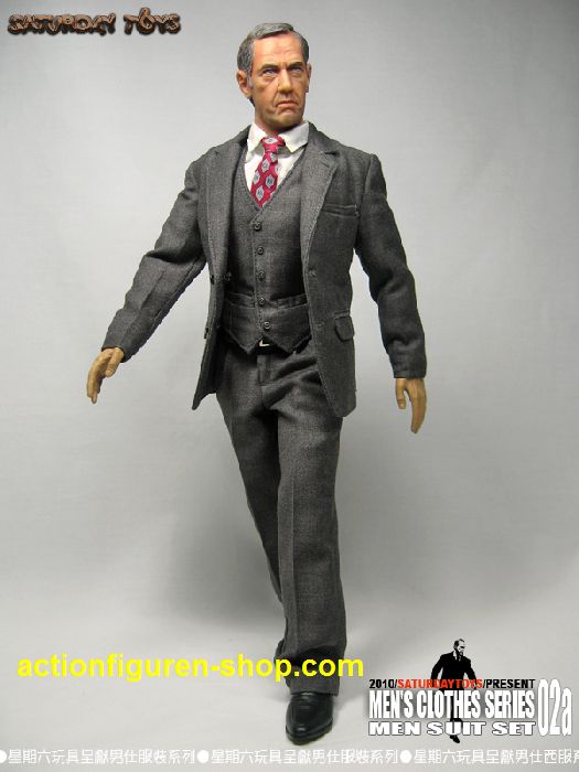 STMS02g-12 Men Suit Set 02 - grey