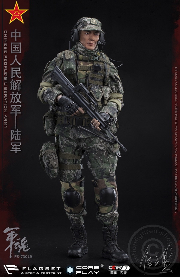 FS73019-19 PLA - Army Machine Gunner