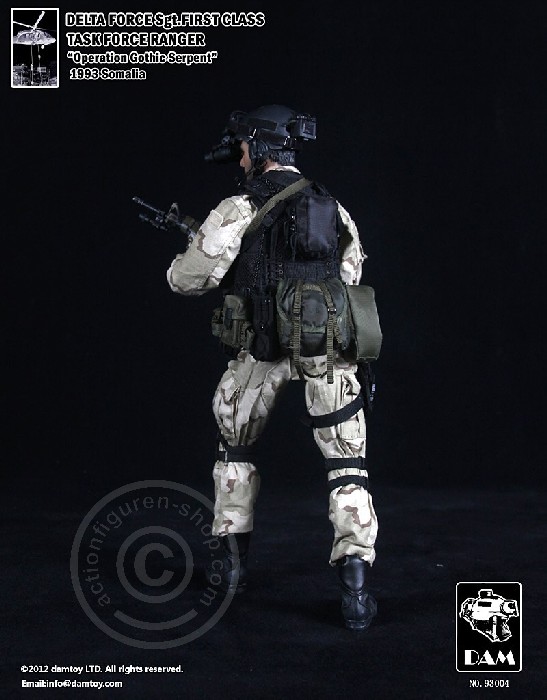 条件ありDelta Force Sgt. First Class フィギュア Delta Force Sgt. First Class Dam Toys - Machinegun