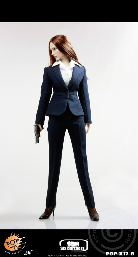 PTx17B-04 MI6 Female Agent - Blue Suit