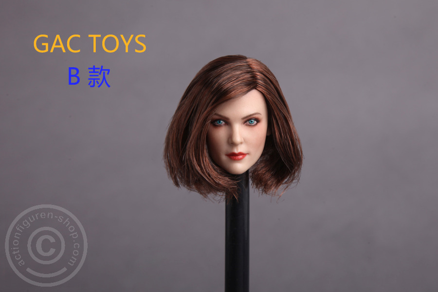 Female Head - brown short Hair