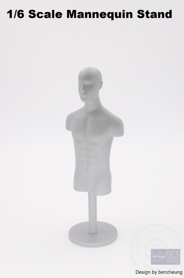 Bust03-02 Schneider- Kleider-Puppe - grau