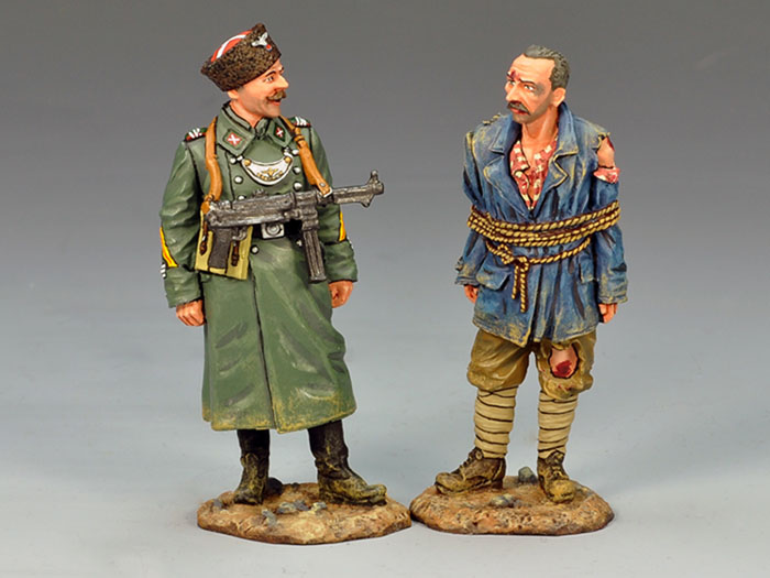 Cossack Feldgendarmeire with Prisoner