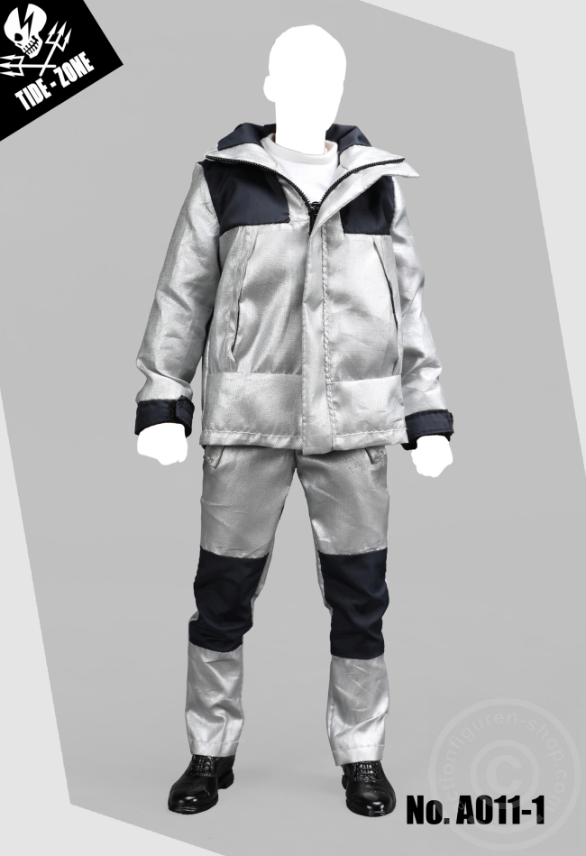 Technical Jacket Suit - silver