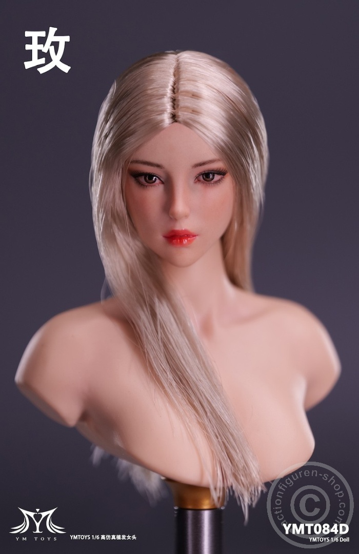 Female Head - Rose - long blond Hair