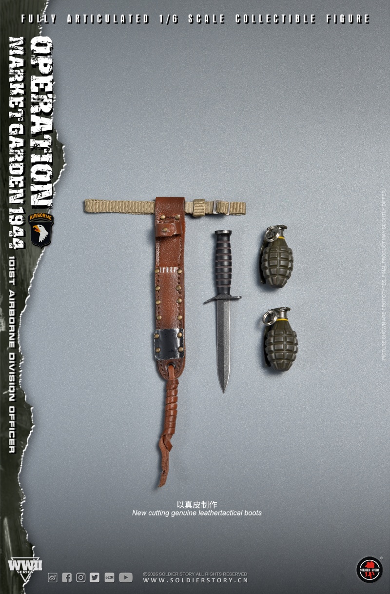 U.S. Army 101st Airborne Division Officer - WWII Operation Market Garden - in 1:6 scale