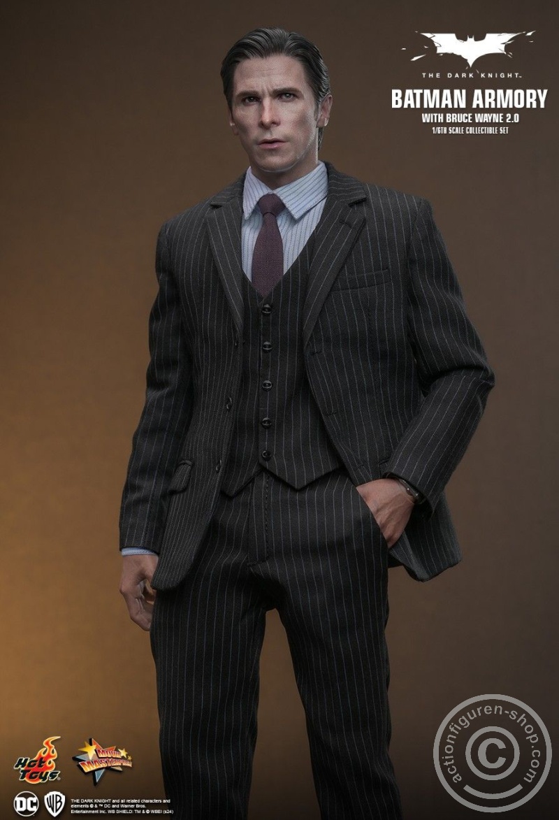 The Dark Knight - 1/6th scale Batman Armory with Bruce Wayne (2.0) Collectible Set - MMS750