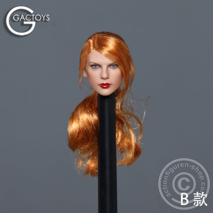 Female Head - long red-blond Hair