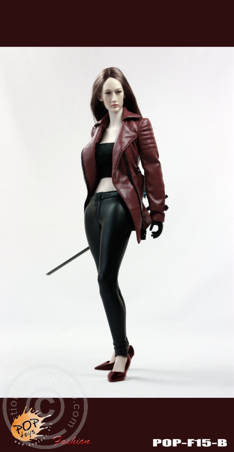 PTF15B-03 Female Agent Nikita Outfit Set - rot