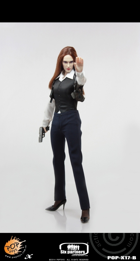 PTx17B-07 MI6 Female Agent - Blue Suit