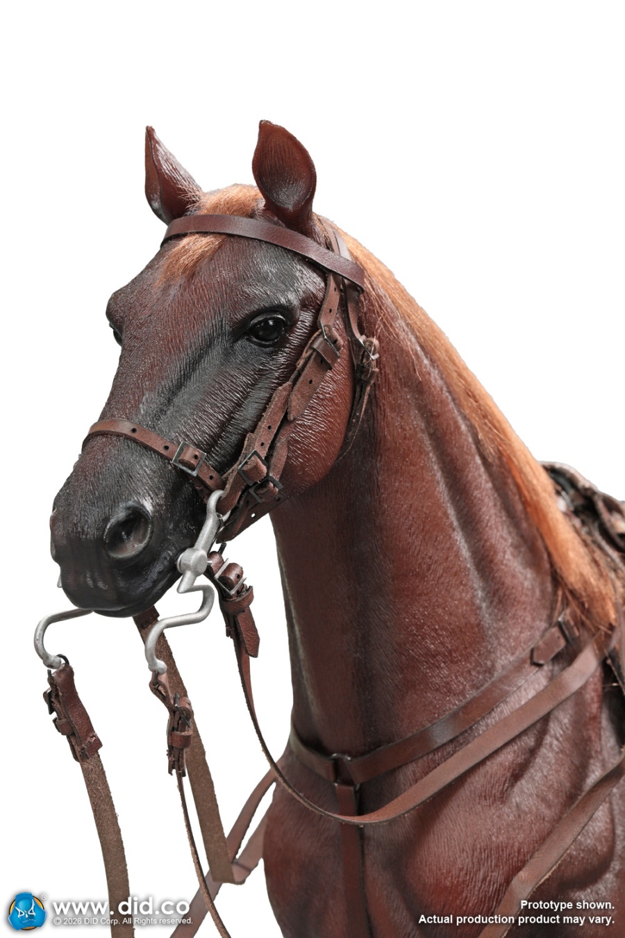 German WWII Brown War Horse (Standing) - in 1/6 scale
