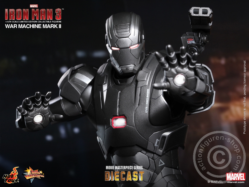 175126-12 Iron Man 3 - War Machine (Mark II) - Diecast - MMS198D03