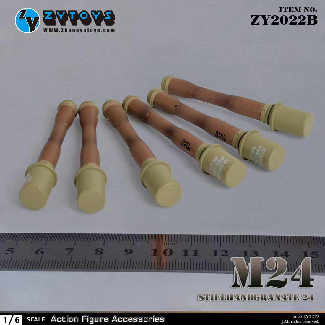 6x German Stielhandgranate M24 - sand