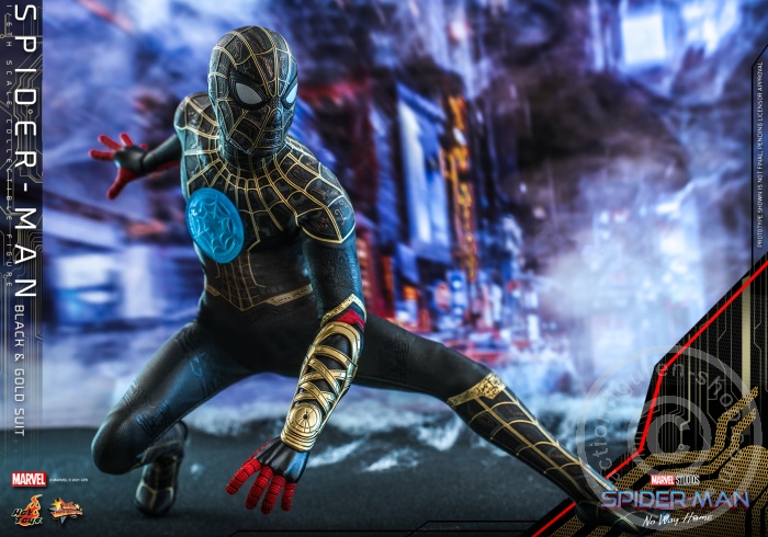 608451-13 Spider-Man: No Way Home - Spiderman (Black & Gold Suit) - MMS604