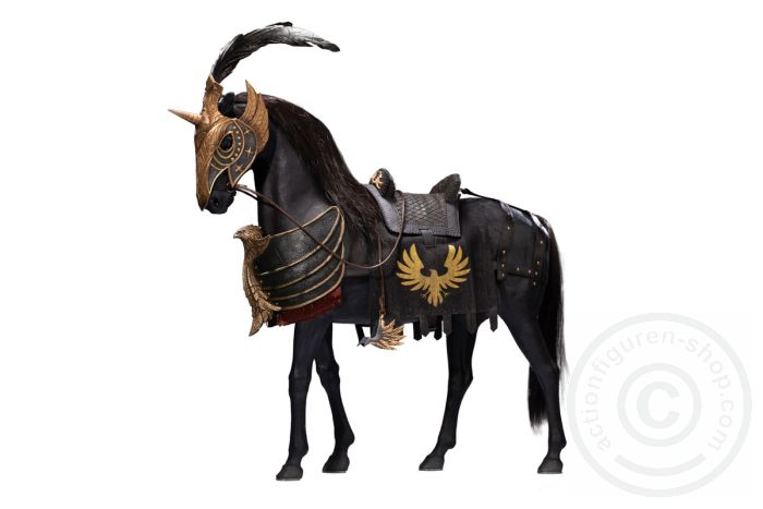 PTALS013-04 Eagle Knight Guard Black Armor Horse