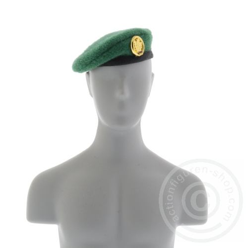 AFSb03-01 Barett - Jäger - Bundeswehr - grün mit Abzeichen