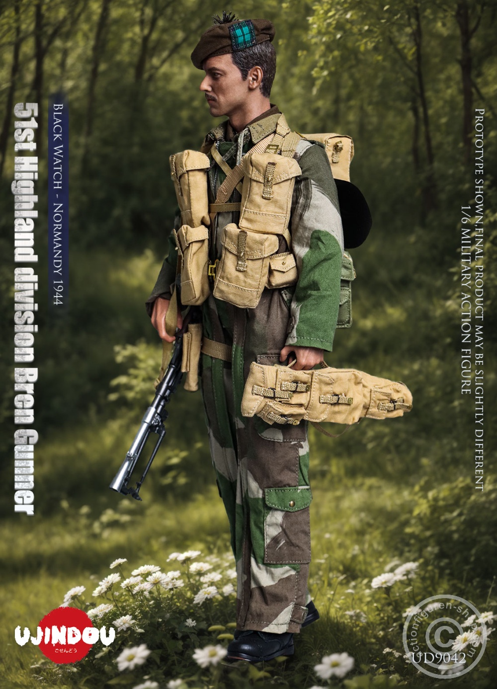 51st Highland Division Bren Gunner - Black Watch - Normandy 1944 - in 1/6 scale 51st Highland Division Bren Gunner - Black Watch - Normandy 1944 - in 1/6 scale