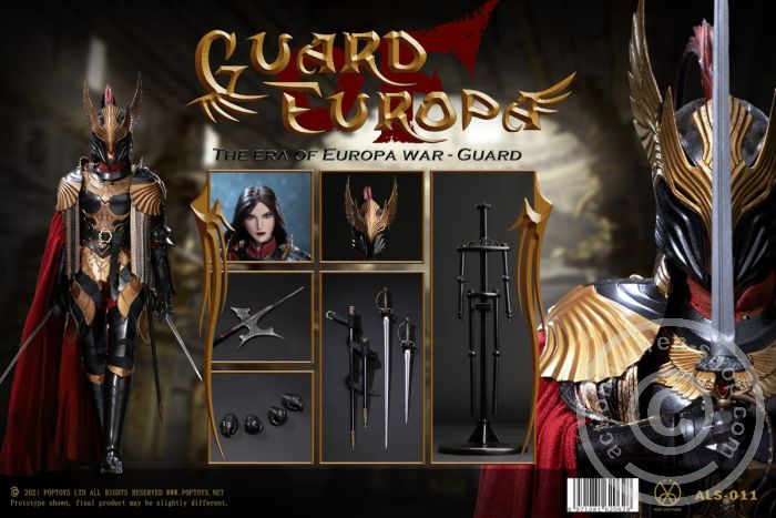 PTALS011-14 Eagle Knight Guard - Black Armor Version