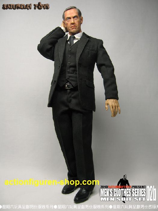 STMS02b-07 Men Suit Set 02 - black