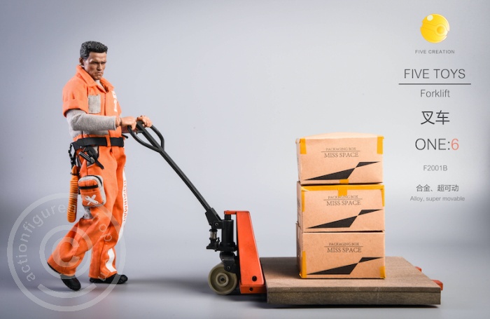 Pallet Truck / Forklift - orange / weathered