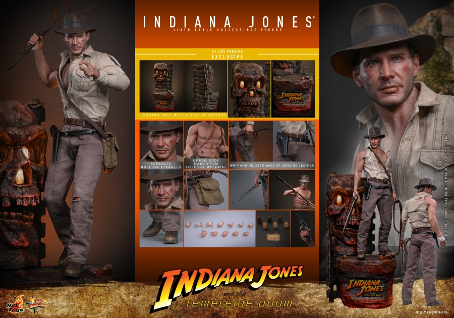 Indiana Jones And the Temple of Doom 1/6th scale Indiana Jones Collectible Figure (Deluxe Version) - MMS861