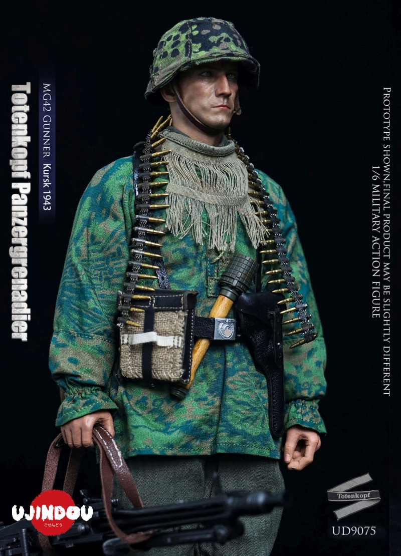 WWII Totenkopf Panzergrenadier - MG42 Gunner Kursk 1943 - in 1/6 scale