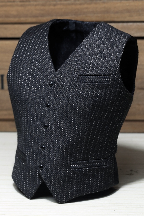 Mens striped Suit Set - light-grey