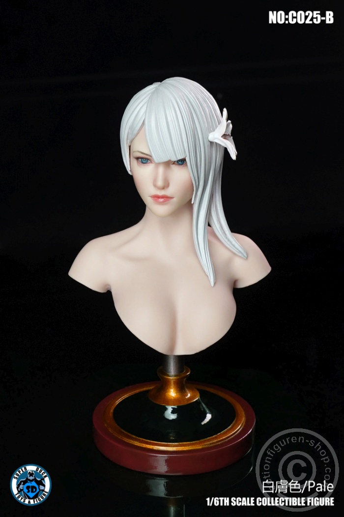 Female Bust Stand - Pale