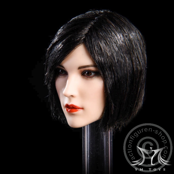 Female Head - black short Hair