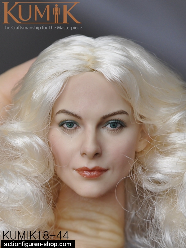 Female Head - long blond Hair