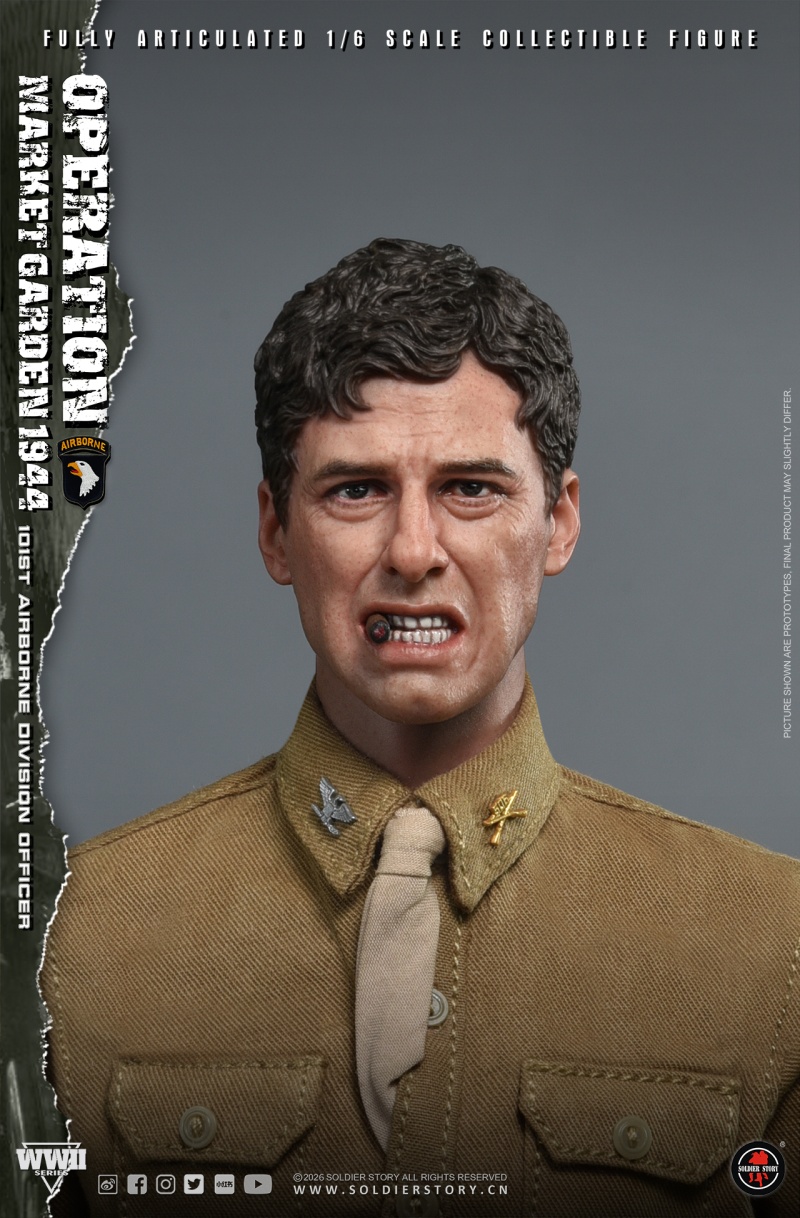 U.S. Army 101st Airborne Division Officer - WWII Operation Market Garden - in 1:6 scale