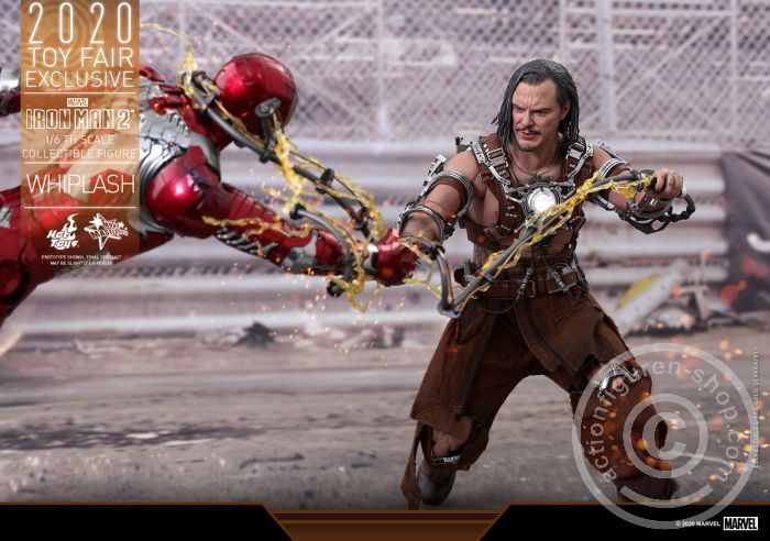 605030-17 Iron Man 2 - Whiplash - Toy Fair Exclusive - damaged Box - MMS569