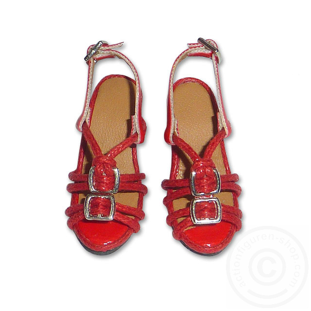 NTRSHH-02 Red Straps High Heel Shoes