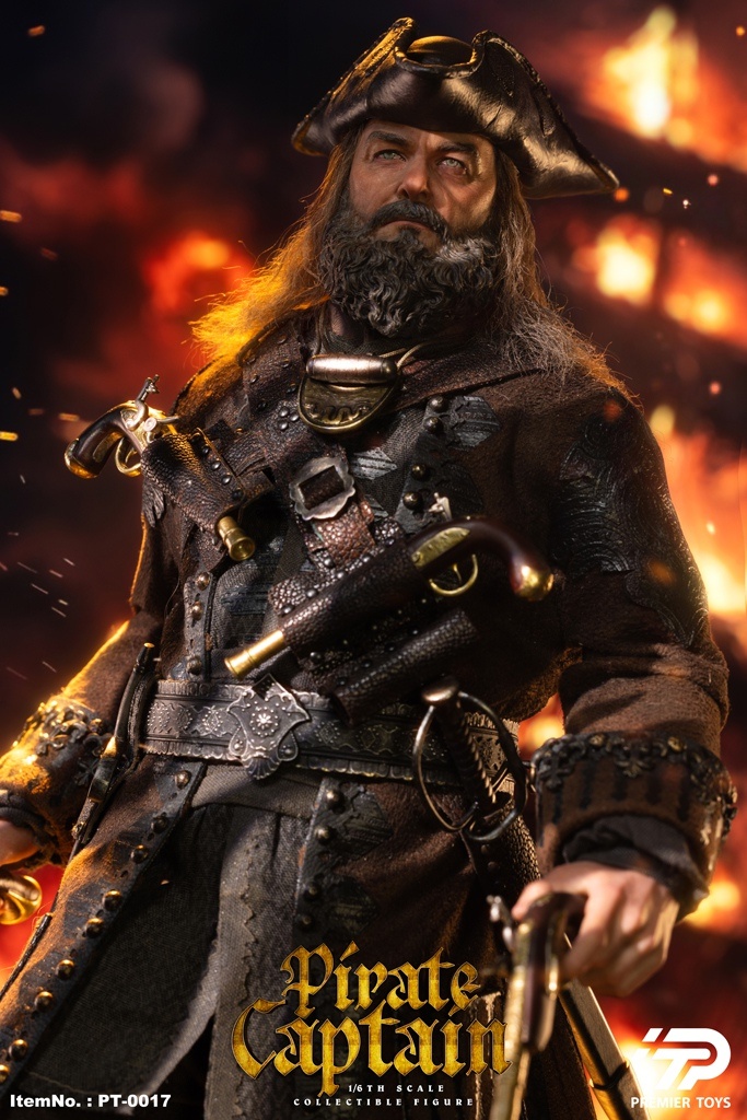 Pirate Captain - Blackbeard - Edward Teach-  in 1/6 scale