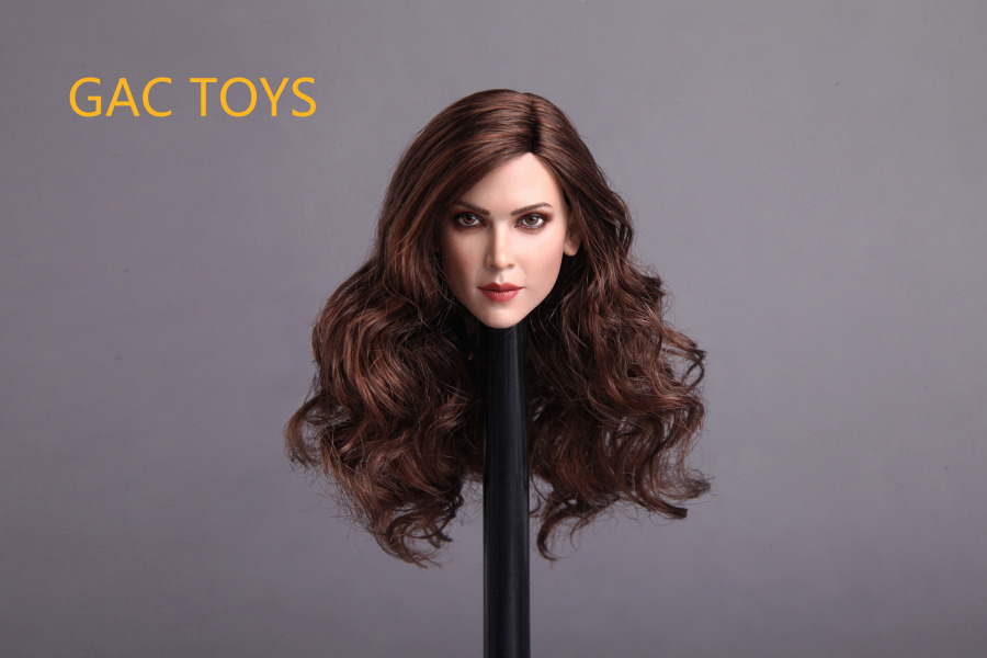 Female Head - brown long Hair