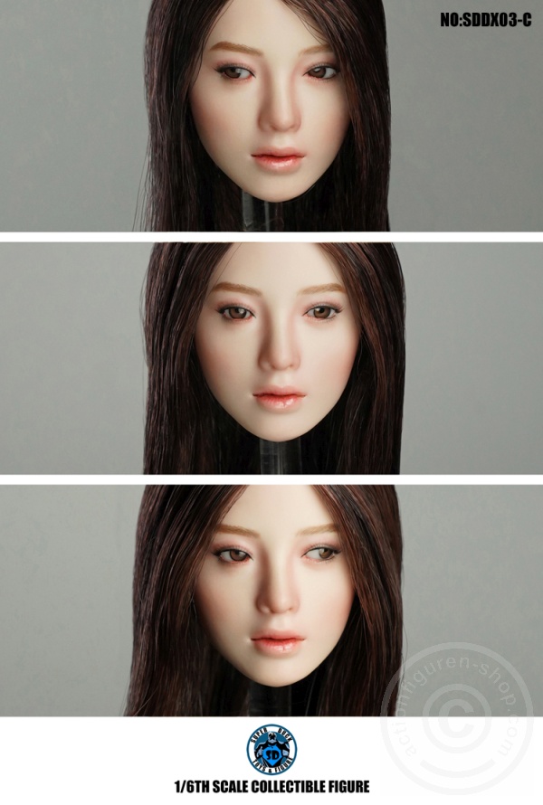 Female Character Kopf w/ movable Eyes