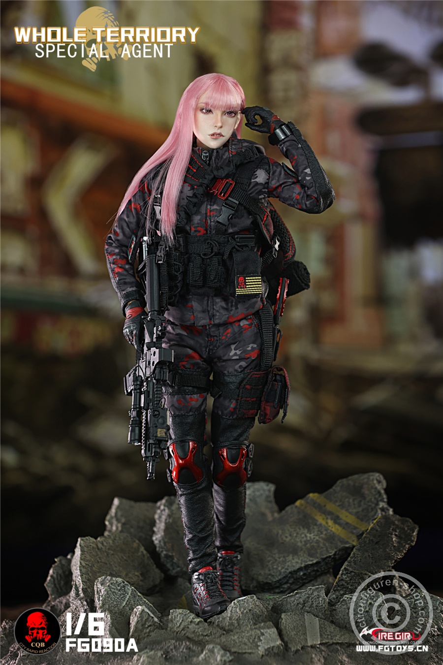 All Territory Secret Agent CQB Tactical Team Suit - Outfit & Accessoire Set - in 1/6 scale