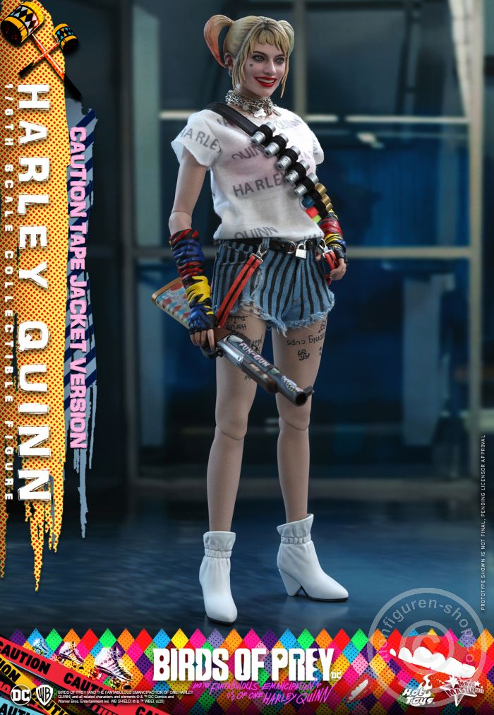 604750-04JPGCZZnQHB0zj Birds of Prey - Harley Quinn (Caution Tape Jacket Version) - MMS566