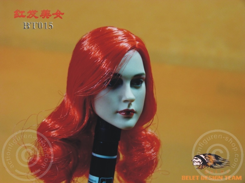BT015-06 Red Haired Beauty Head