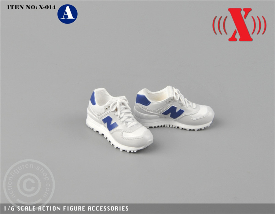 Sneaker - weiß/blau