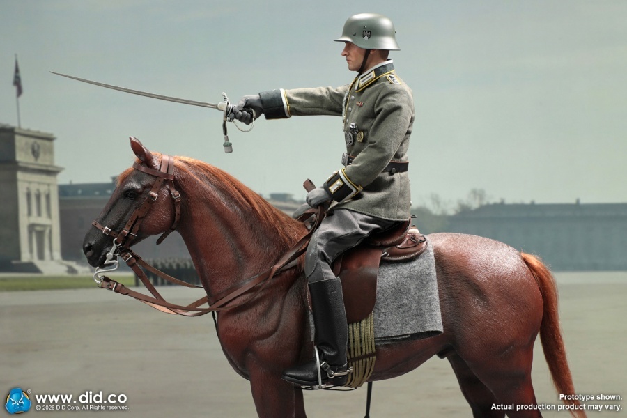 German WWII Brown War Horse (Standing) - in 1/6 scale