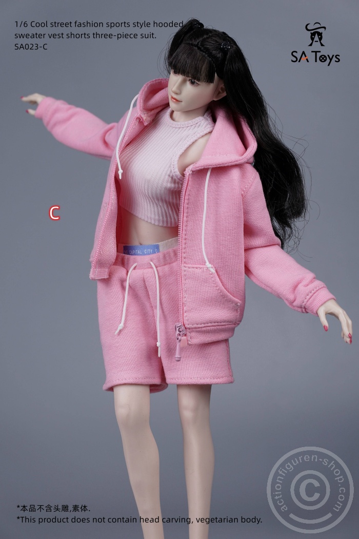 Female Street Fashion Set - pink