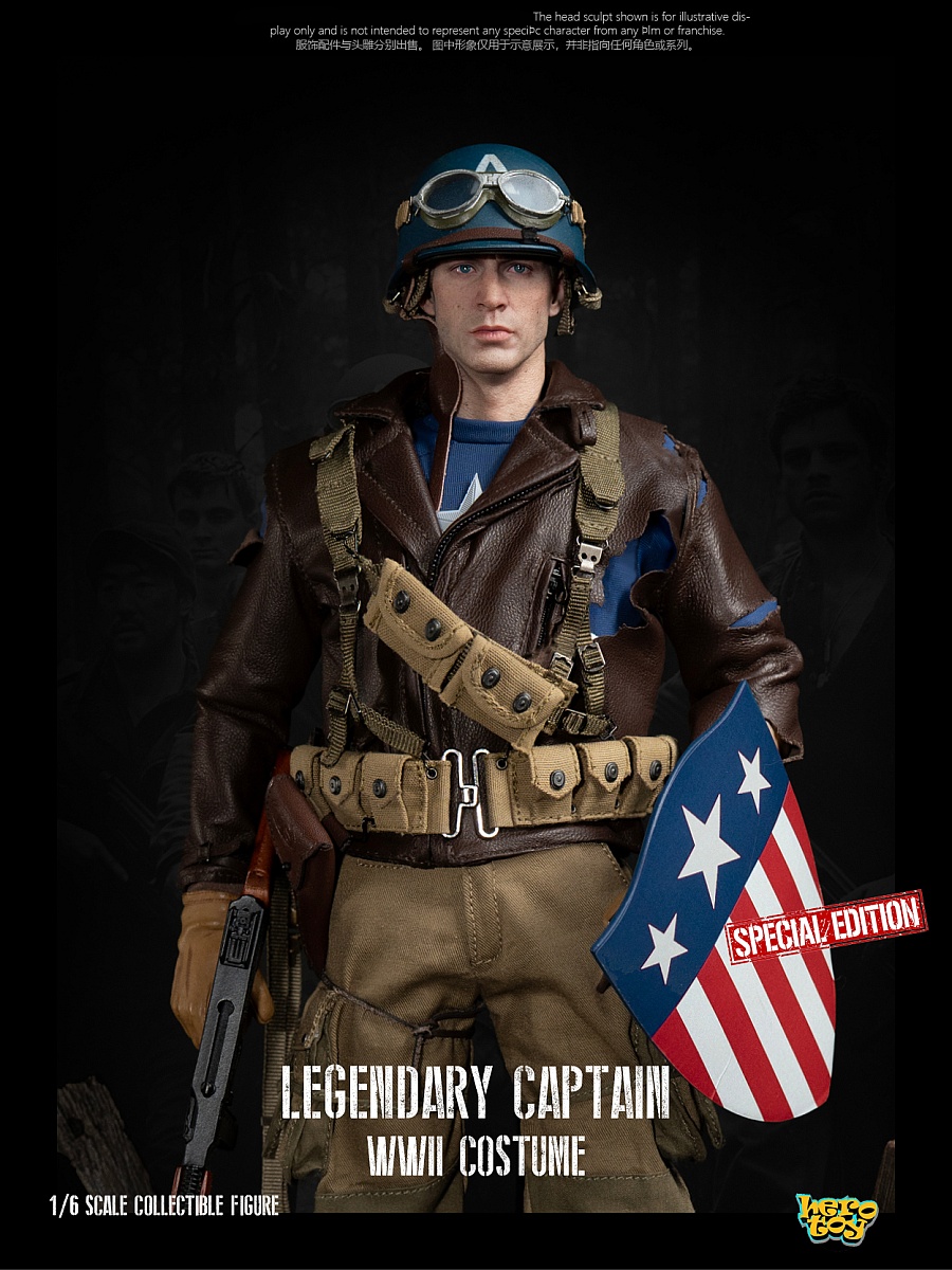 Legendary Captain in WWII Costume - Special Edition - in 1/6 scale
