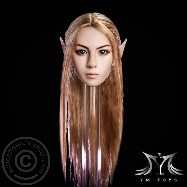 Kopf - blonde Haare - 2 paar Ohren
