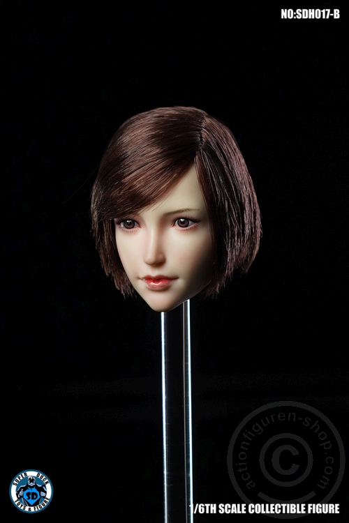 Female Head - brown short Hair