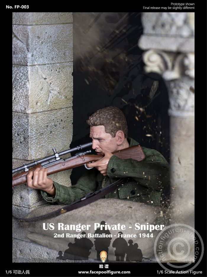 FP003B-22 Sniper Private Jackson US Army Ranger - Special Edition w/ Diorama
