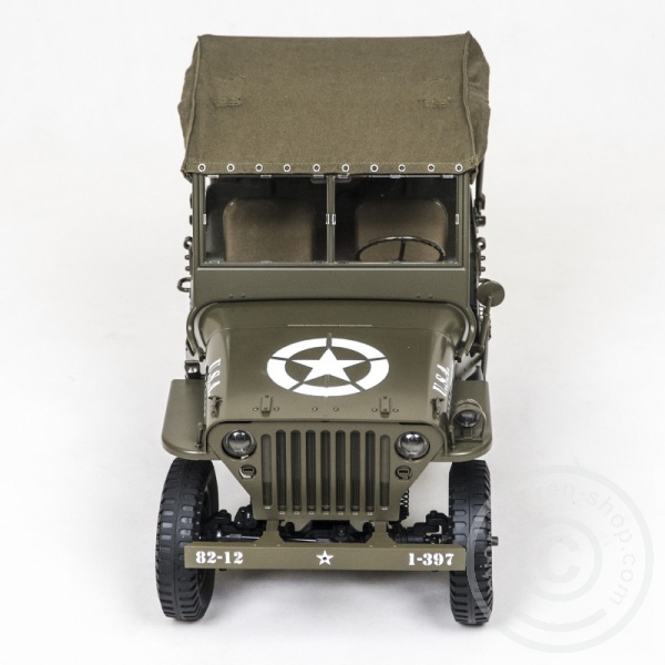 Canvas Top for Willys Jeep - 1/6 scale