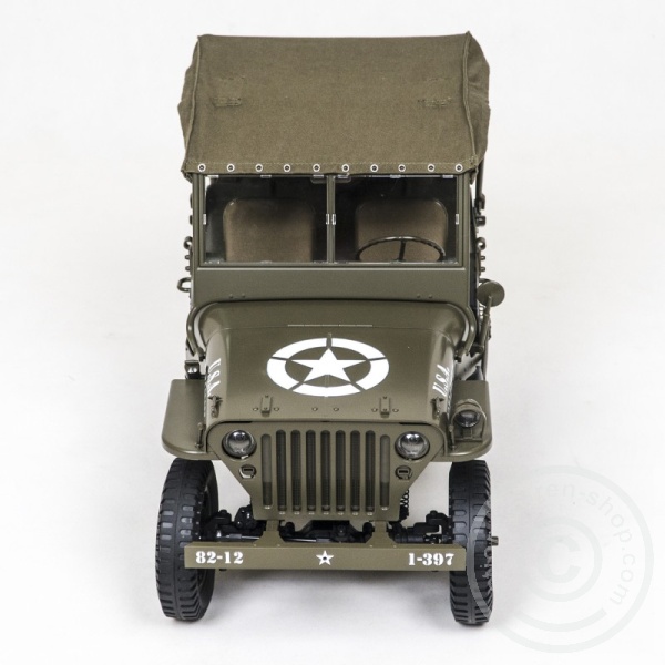Rocc1031-06pP4iNPDDzRQJD Canvas Top for Willys Jeep - 1/6 scale