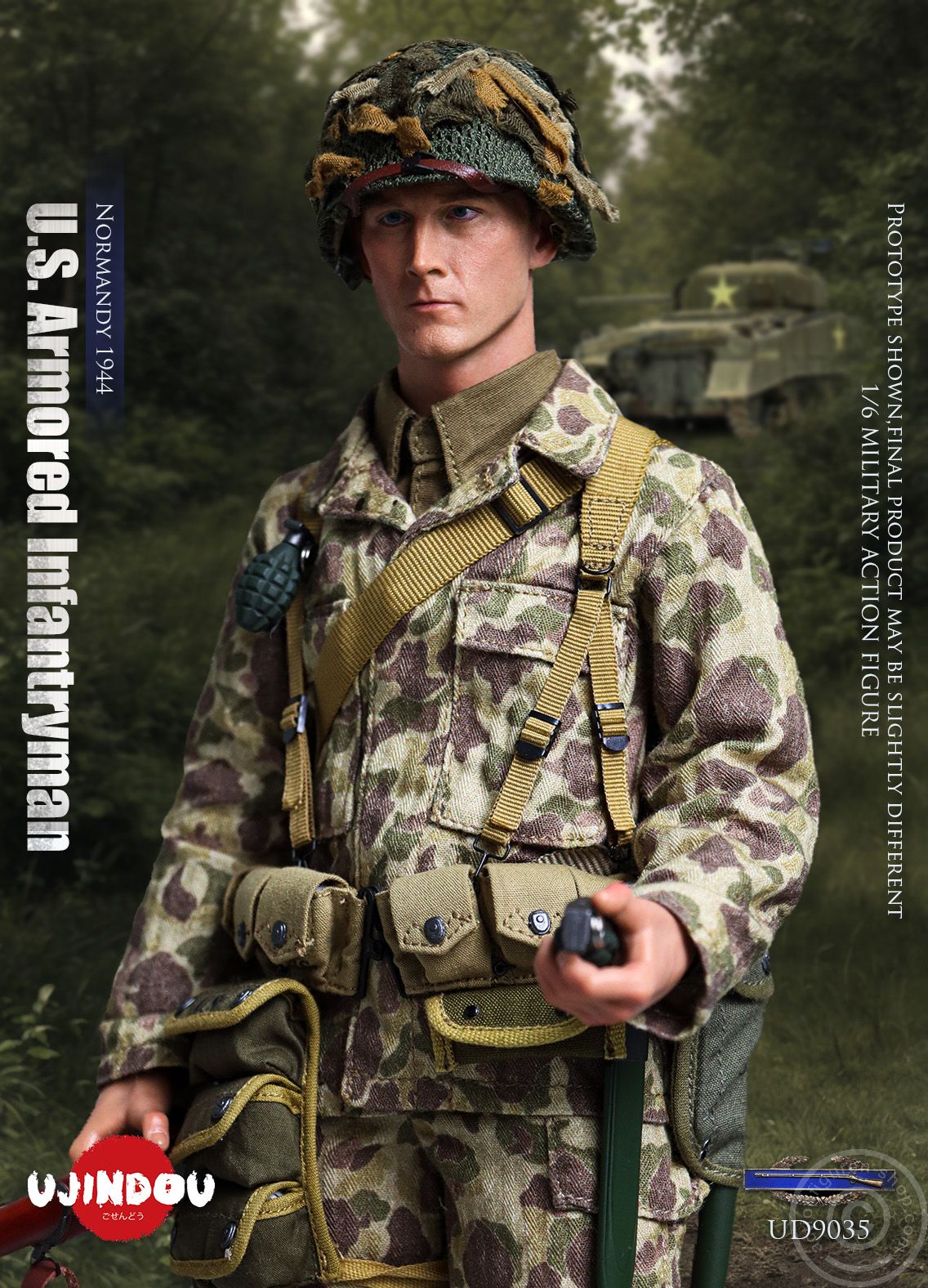 WWII U.S. 2nd Armored Division - Infantryman - Normandy 1944 WWII U.S. 2nd Armored Division - Infantryman - Normandy 1944